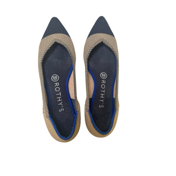 Rothy's The Point Toe Flats Retired Limited Edition Dune Cap Edition Size 7 - Picture 10 of 14